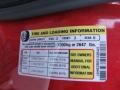 2008 Ford F250 Super Duty XL Regular Cab 4x4 Info Tag