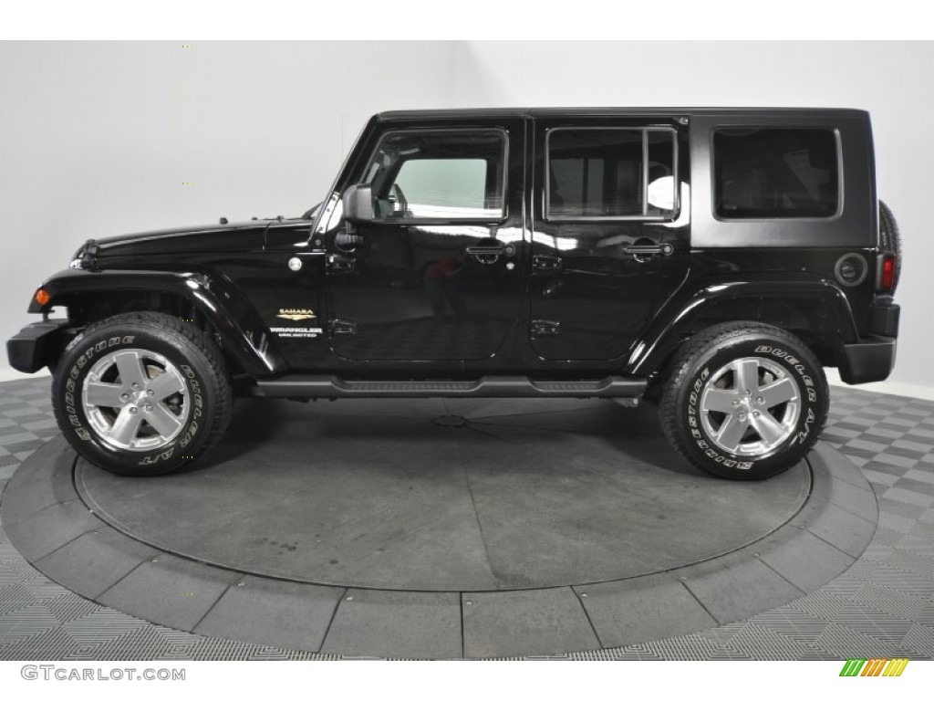 Black 2009 Jeep Wrangler Unlimited Sahara 4x4 Exterior Photo #55203942