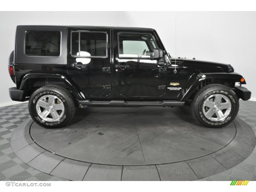 Black 2009 Jeep Wrangler Unlimited Sahara 4x4 Exterior Photo #55203975