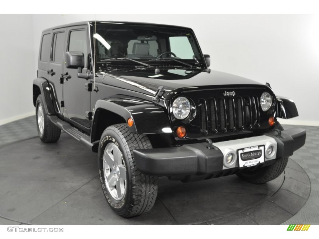 Black 2009 Jeep Wrangler Unlimited Sahara 4x4 Exterior Photo #55203981