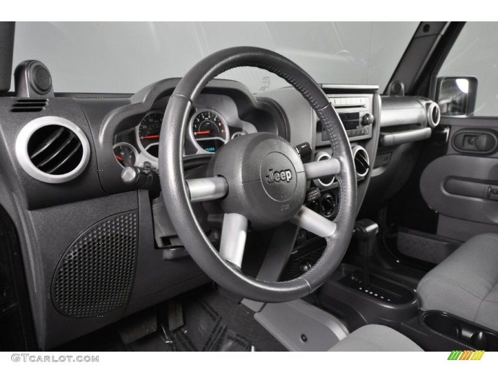 2009 Jeep Wrangler Unlimited Sahara 4x4 Dark Slate Gray/Medium Slate Gray Dashboard Photo #55204017