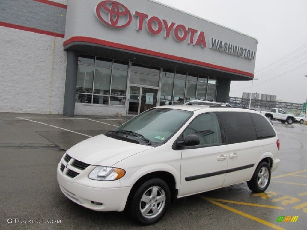 Stone White Dodge Caravan