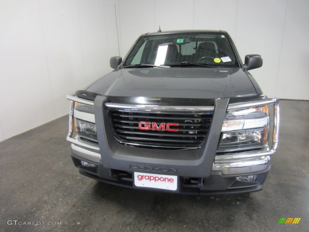 2008 Canyon SLE Crew Cab 4x4 - Dark Steel Gray Metallic / Medium Pewter photo #2