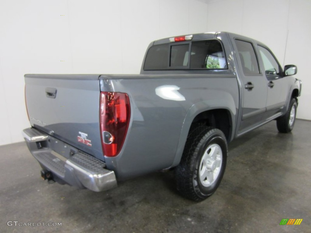 2008 Canyon SLE Crew Cab 4x4 - Dark Steel Gray Metallic / Medium Pewter photo #9