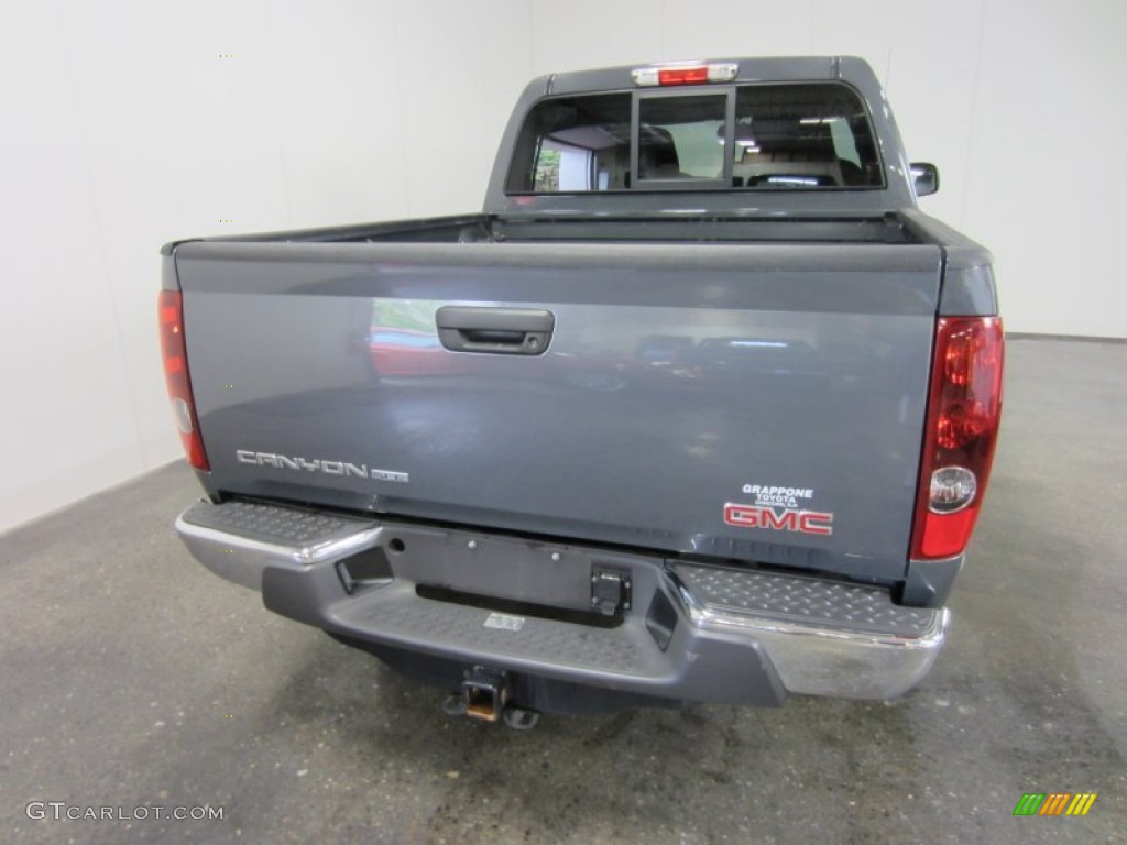 2008 Canyon SLE Crew Cab 4x4 - Dark Steel Gray Metallic / Medium Pewter photo #10