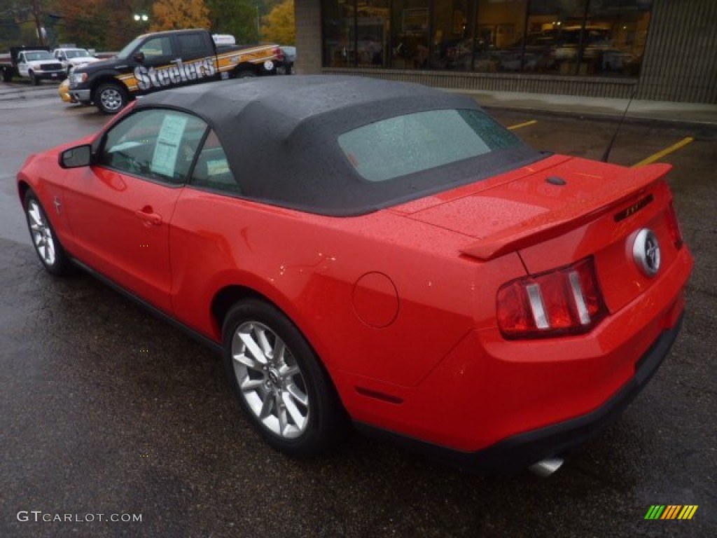 2011 Mustang V6 Premium Convertible - Race Red / Charcoal Black photo #2