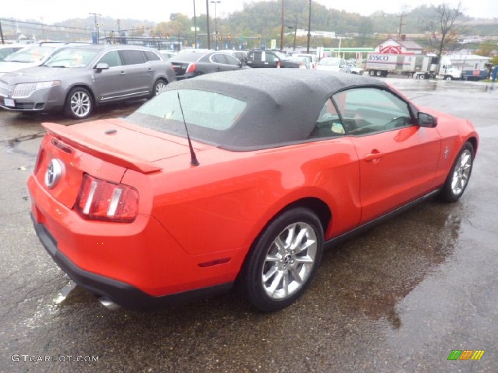 2011 Mustang V6 Premium Convertible - Race Red / Charcoal Black photo #4