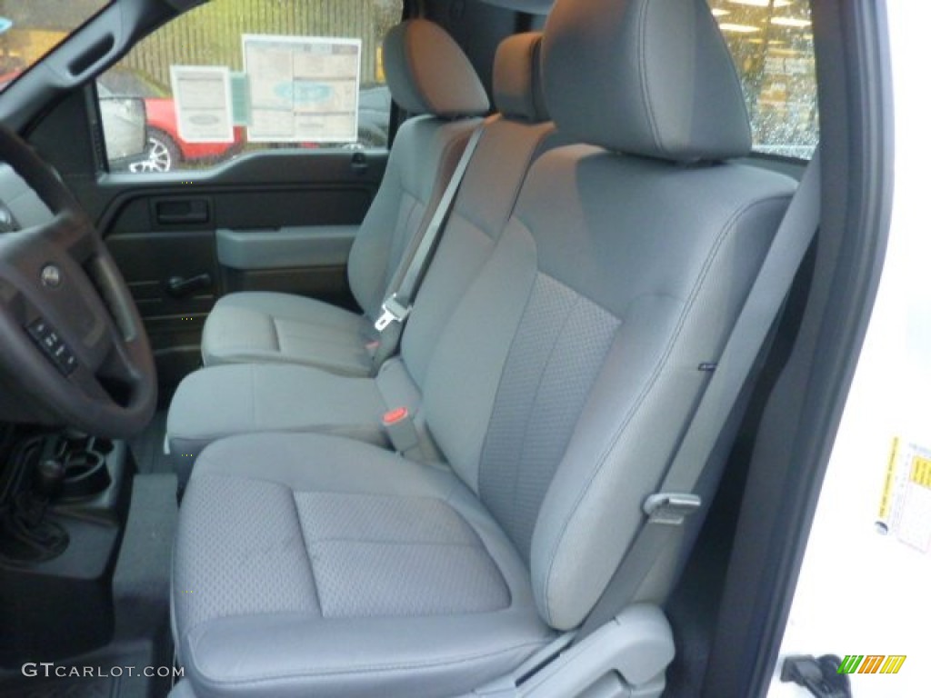 Steel Gray Interior 2011 Ford F150 XL Regular Cab 4x4 Photo #55207026