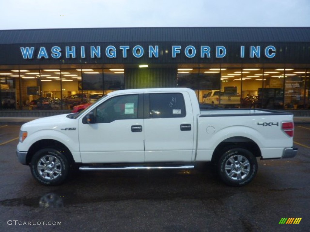 2011 F150 XLT SuperCrew 4x4 - Oxford White / Steel Gray photo #1