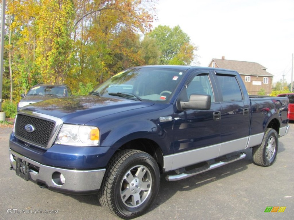 Dark Blue Pearl Metallic 2007 Ford F150 XLT SuperCrew 4x4 Exterior Photo #55207794