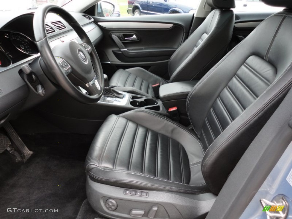 Black Interior 2009 Volkswagen CC VR6 4Motion Photo #55207830