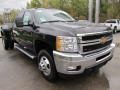 2012 Black Chevrolet Silverado 3500HD LT Crew Cab 4x4 Dually  photo #5