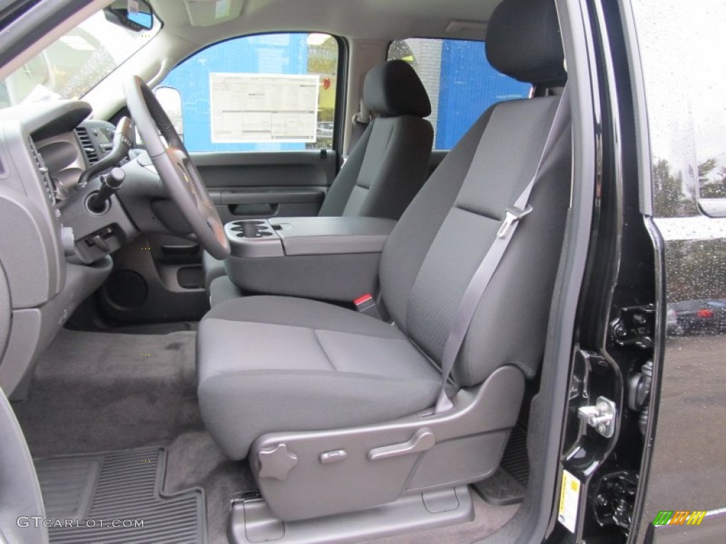 Ebony Interior 2012 Chevrolet Silverado 3500HD LT Crew Cab 4x4 Dually Photo #55209272