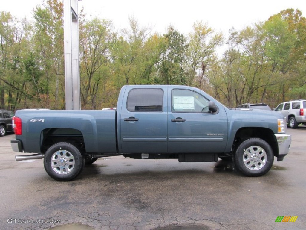 Blue Granite Metallic 2012 Chevrolet Silverado 2500HD LT Crew Cab 4x4 Exterior Photo #55209477
