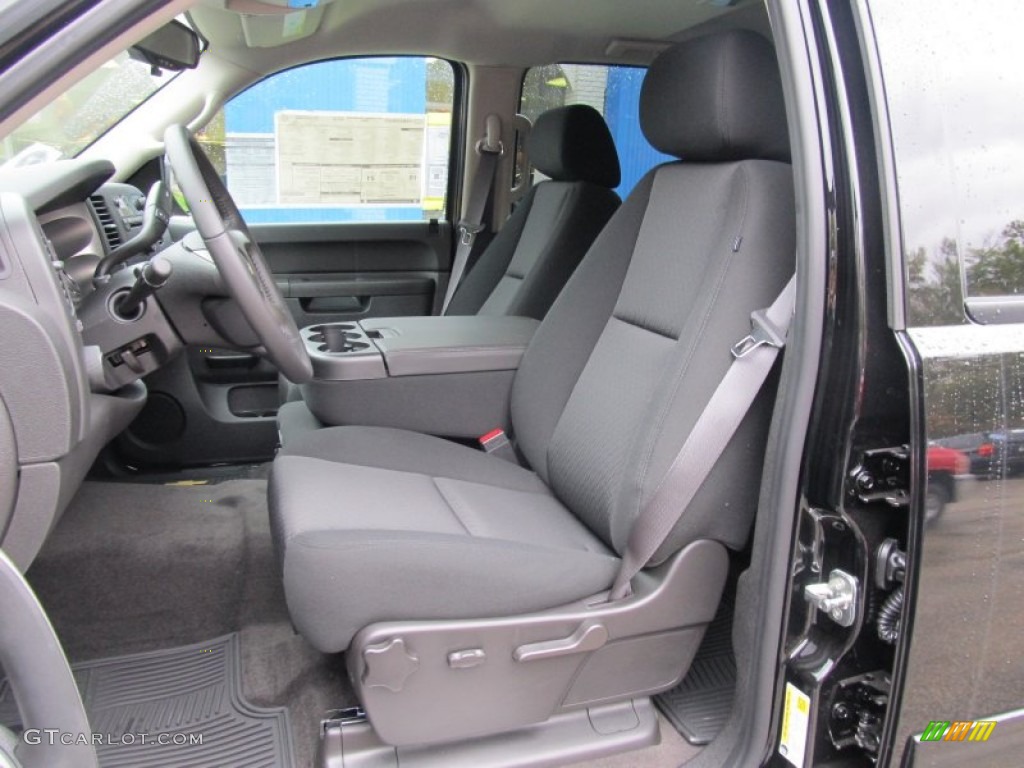 Ebony Interior 2012 Chevrolet Silverado 1500 LT Crew Cab 4x4 Photo #55209781