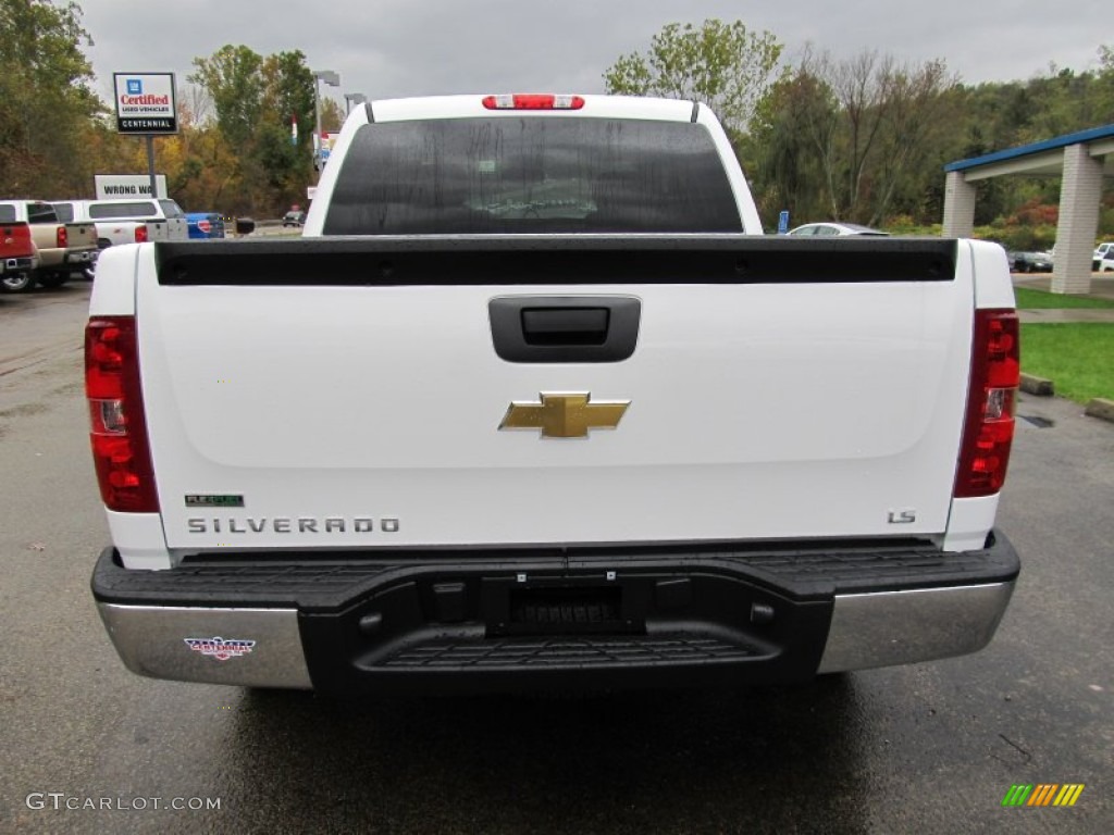 2011 Silverado 1500 LS Crew Cab 4x4 - Summit White / Dark Titanium photo #3