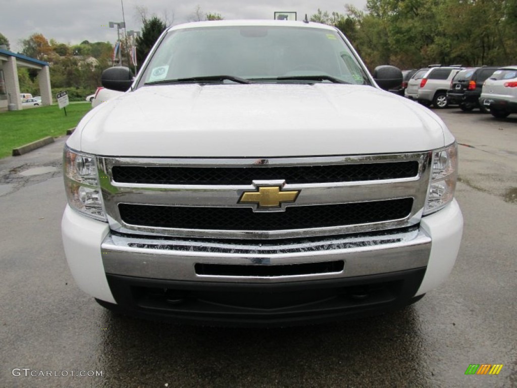 2011 Silverado 1500 LS Crew Cab 4x4 - Summit White / Dark Titanium photo #6