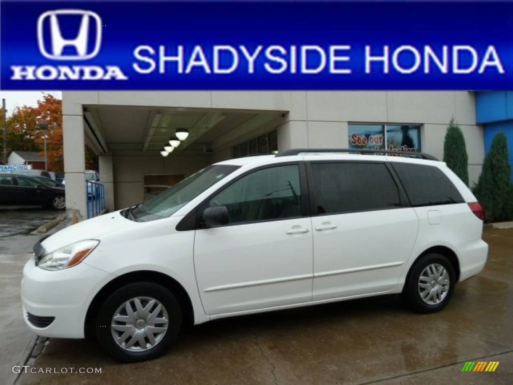 Natural White Toyota Sienna