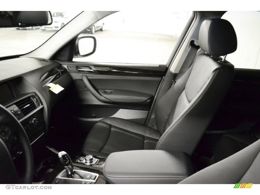 Black Interior 2012 BMW X3 xDrive 28i Photo #55211821