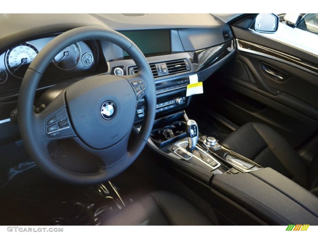 2012 BMW 5 Series 528i Sedan Black Dashboard Photo #55211965