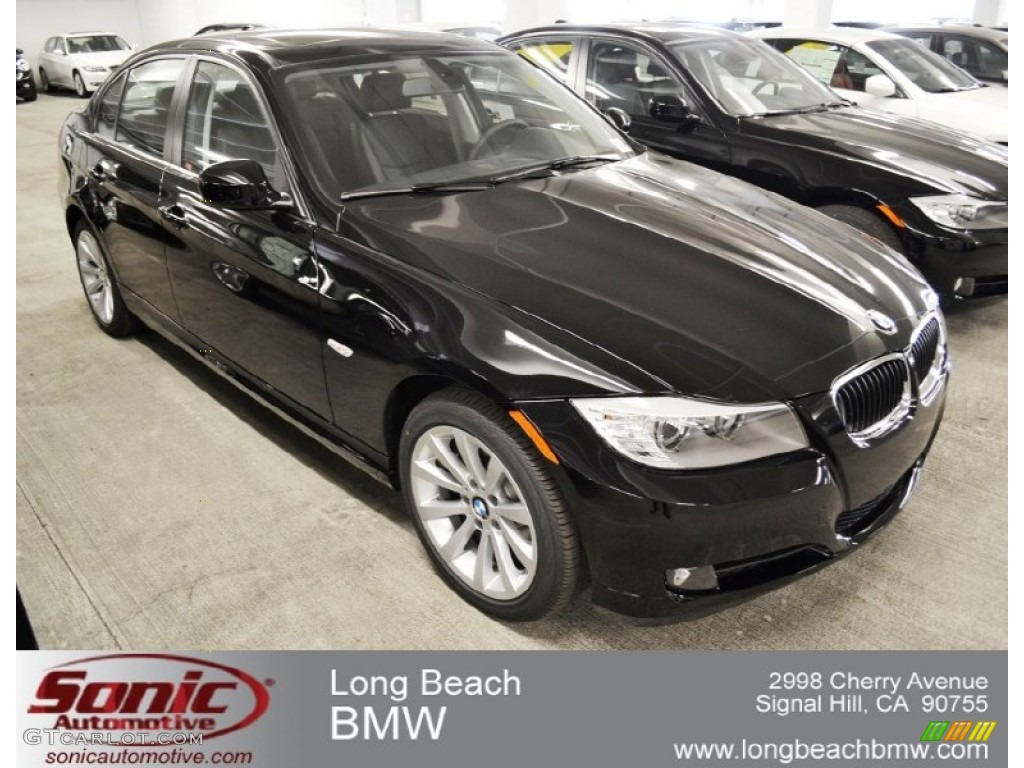 2011 3 Series 328i Sedan - Jet Black / Black Dakota Leather photo #1