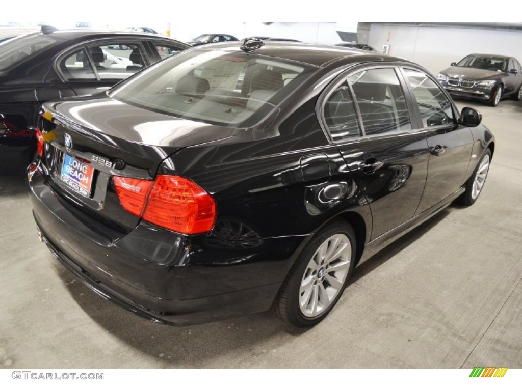 2011 3 Series 328i Sedan - Jet Black / Black Dakota Leather photo #3
