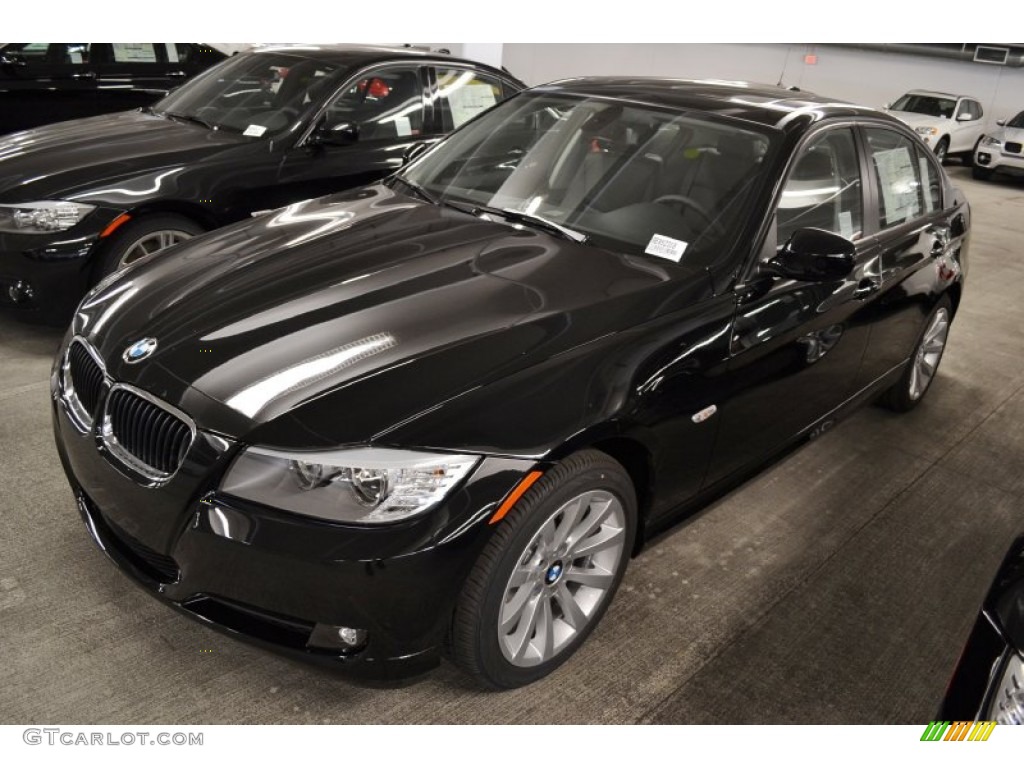 2011 3 Series 328i Sedan - Jet Black / Black Dakota Leather photo #8