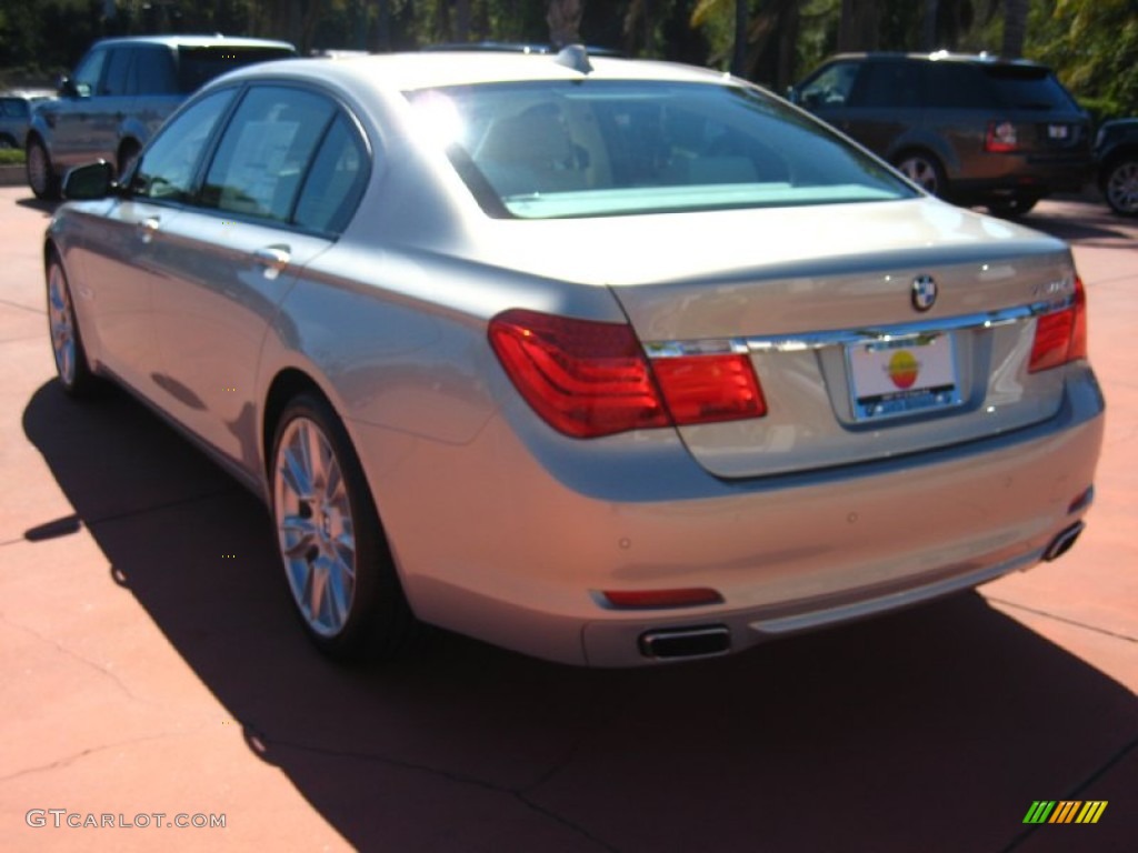 2012 7 Series 750Li Sedan - Moonstone Metallic / Platinum photo #3