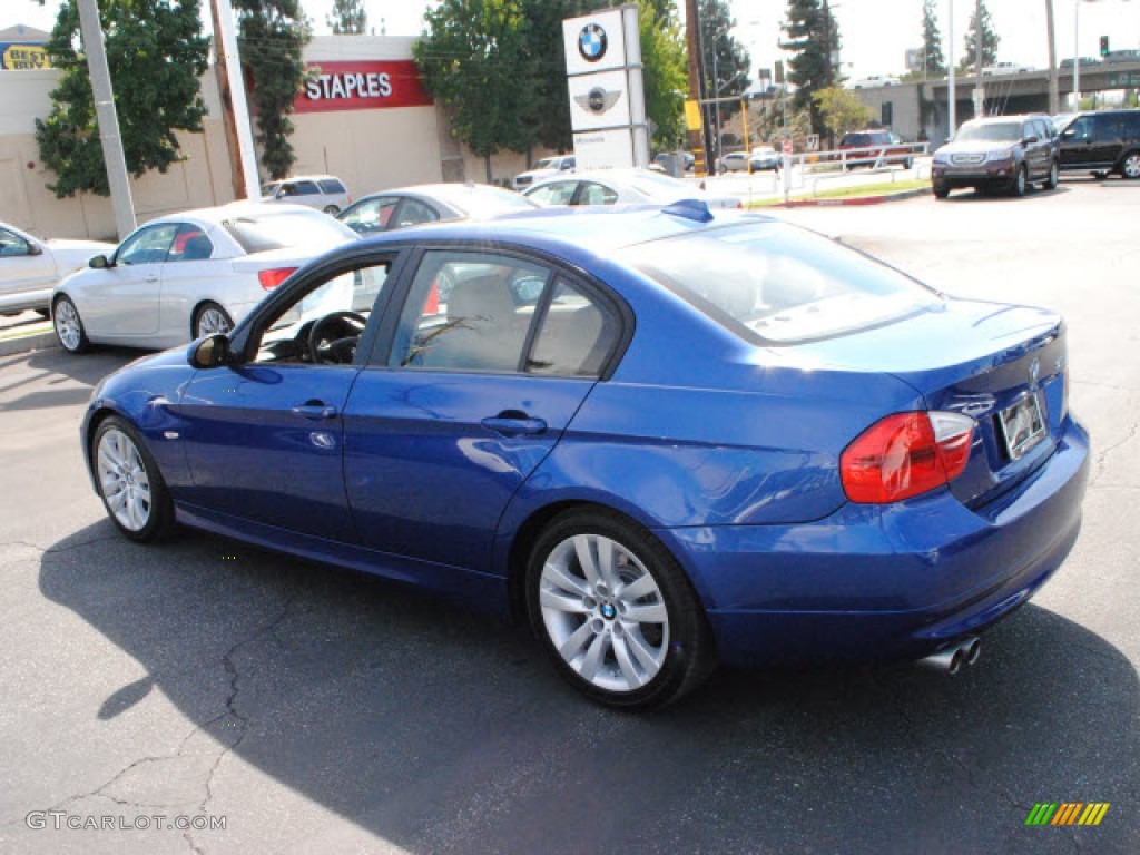 2008 3 Series 328i Sedan - Montego Blue Metallic / Beige photo #12