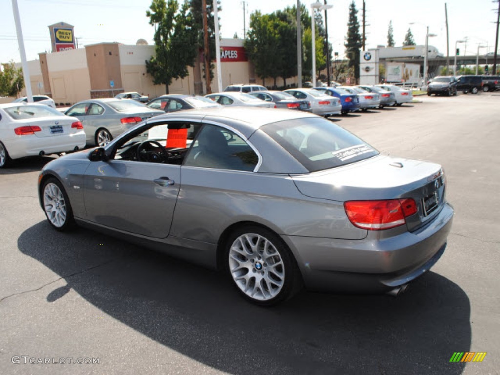 2008 3 Series 328i Convertible - Space Grey Metallic / Black photo #10