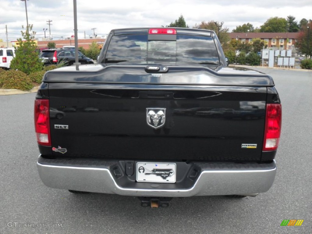 2011 Ram 1500 SLT Quad Cab - Brilliant Black Crystal Pearl / Dark Slate Gray/Medium Graystone photo #3