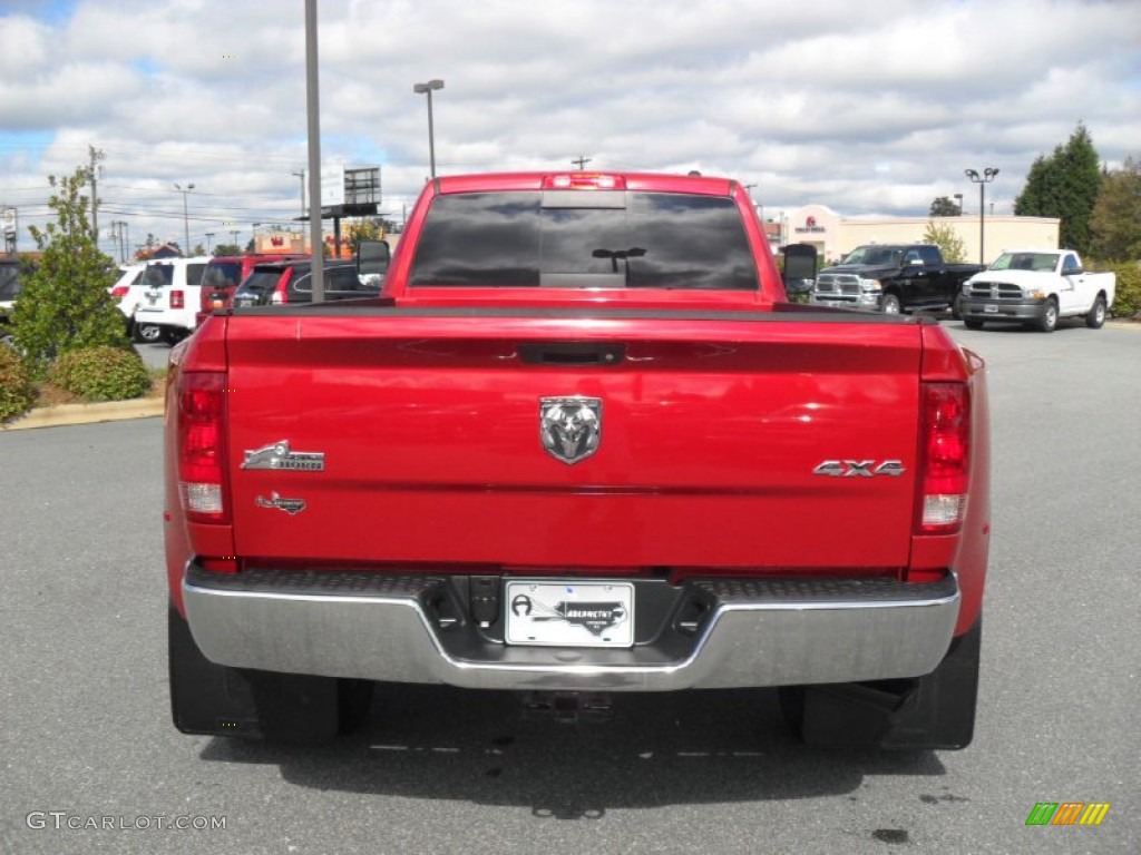 Inferno Red Crystal Pearl 2010 Dodge Ram 3500 Big Horn Edition Crew Cab 4x4 Dually Exterior Photo #55214869