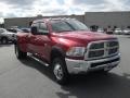 2010 Inferno Red Crystal Pearl Dodge Ram 3500 Big Horn Edition Crew Cab 4x4 Dually  photo #5