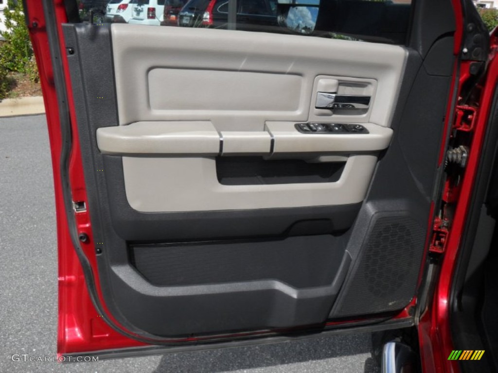 2010 Ram 3500 Big Horn Edition Crew Cab 4x4 Dually - Inferno Red Crystal Pearl / Dark Slate/Medium Graystone photo #9