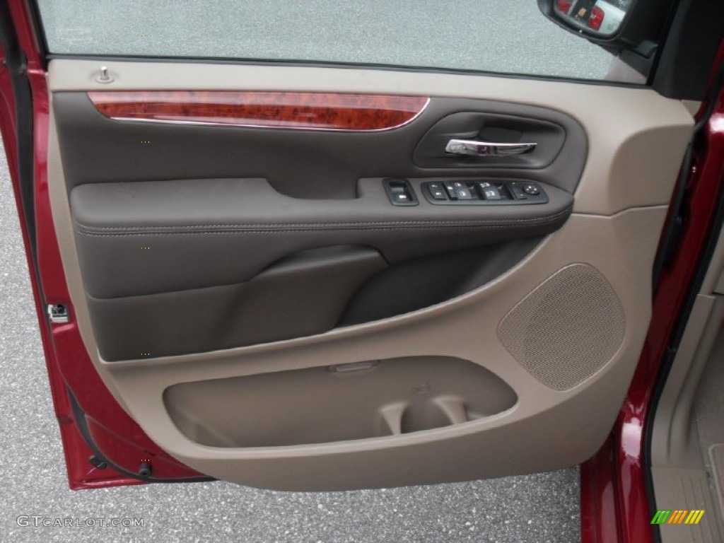 2012 Chrysler Town & Country Touring - L Dark Frost Beige/Medium Frost Beige Door Panel Photo #55215586