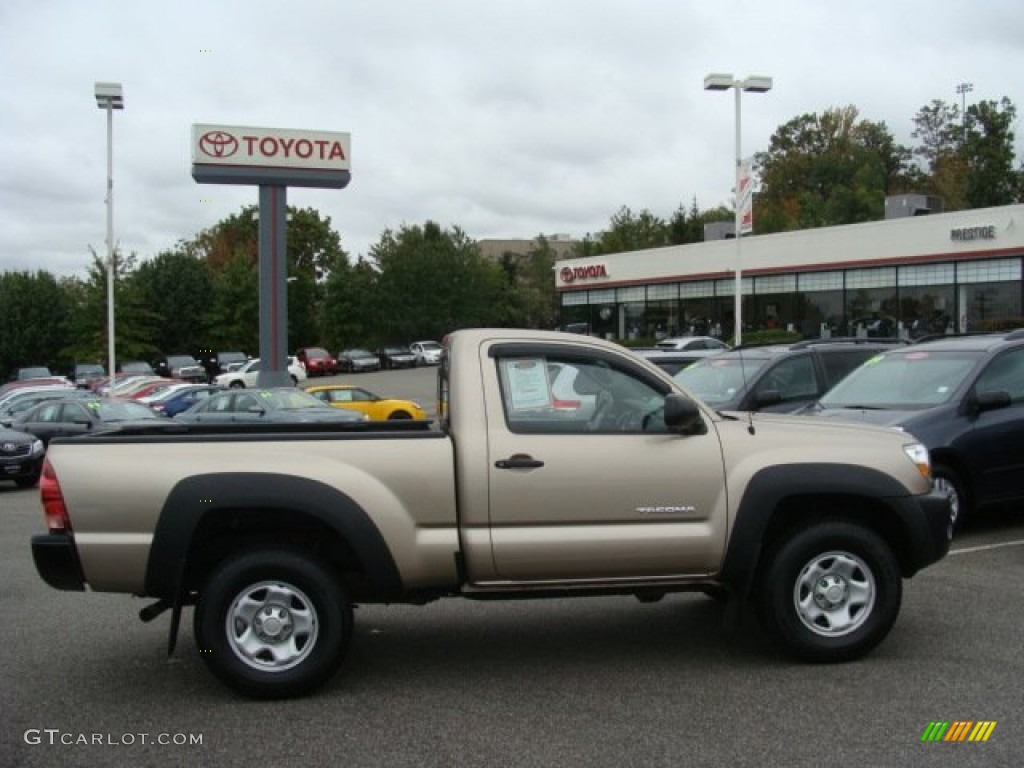 2007 Tacoma Regular Cab 4x4 - Desert Sand Mica / Graphite Gray photo #1