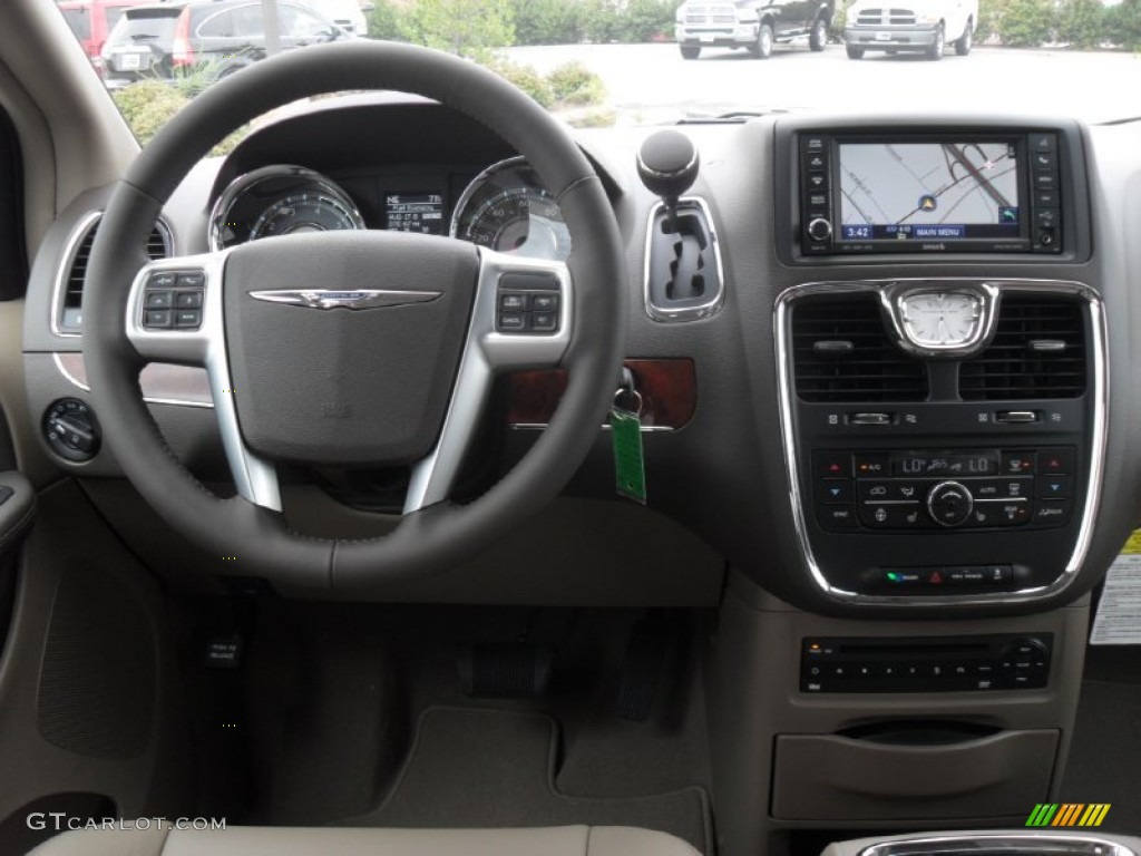 2012 Chrysler Town & Country Touring - L Dark Frost Beige/Medium Frost Beige Dashboard Photo #55215666