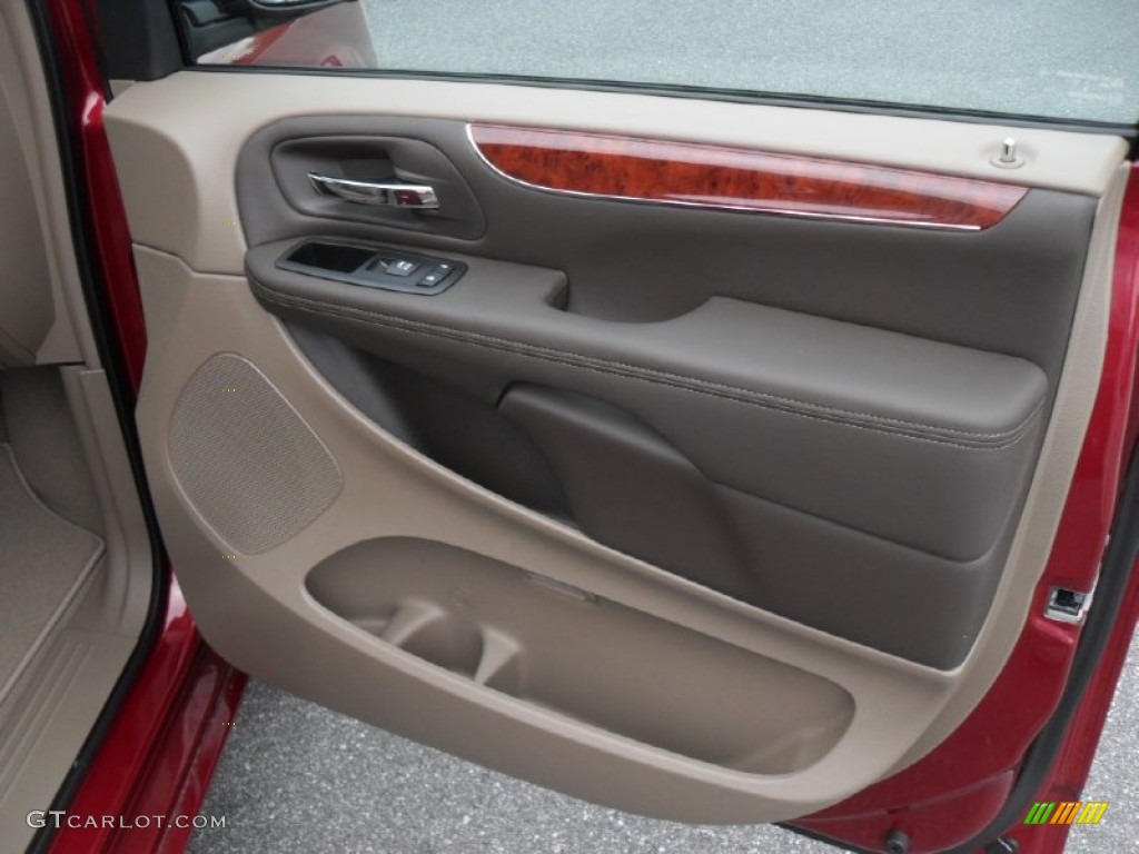 2012 Chrysler Town & Country Touring - L Dark Frost Beige/Medium Frost Beige Door Panel Photo #55215722
