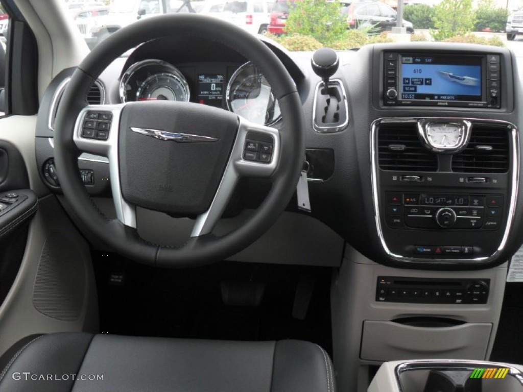 2012 Chrysler Town & Country Touring - L Black/Light Graystone Dashboard Photo #55215888