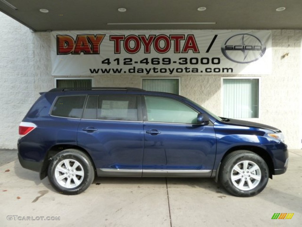 2012 Highlander SE 4WD - Nautical Blue Metallic / Ash photo #1