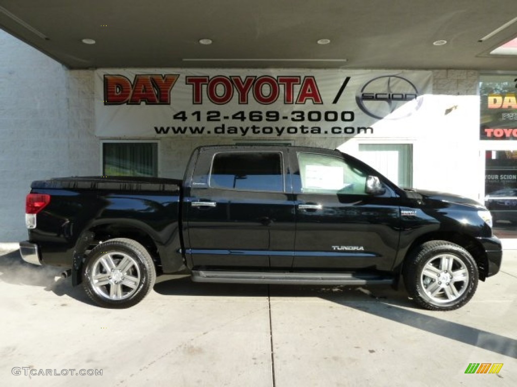 2012 Tundra Limited CrewMax 4x4 - Black / Sand Beige photo #1