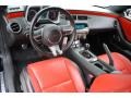 Black/Inferno Orange 2010 Chevrolet Camaro SS/RS Coupe Interior Color