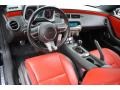 Black/Inferno Orange 2010 Chevrolet Camaro SS/RS Coupe Interior Color