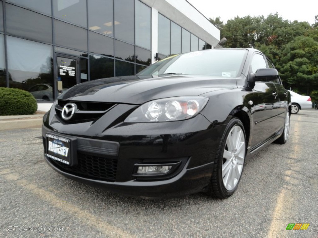 2008 MAZDA3 MAZDASPEED Sport - Black Mica / MAZDASPEED Black photo #1