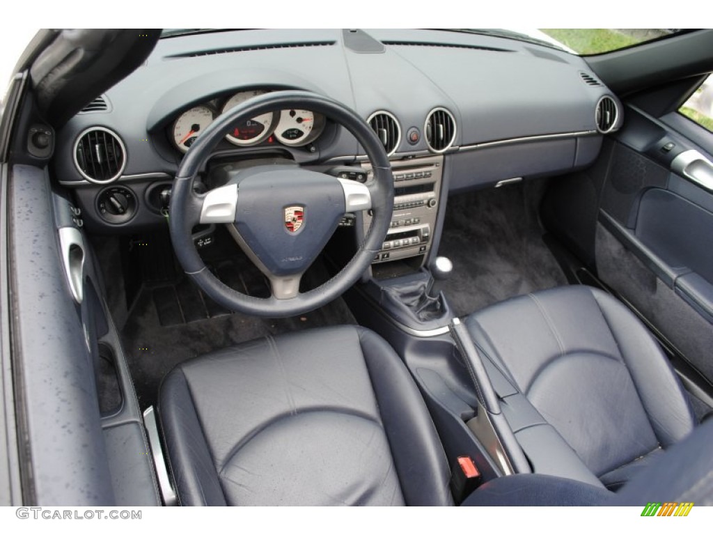 Sea Blue Interior 2006 Porsche Boxster S Photo #55219471