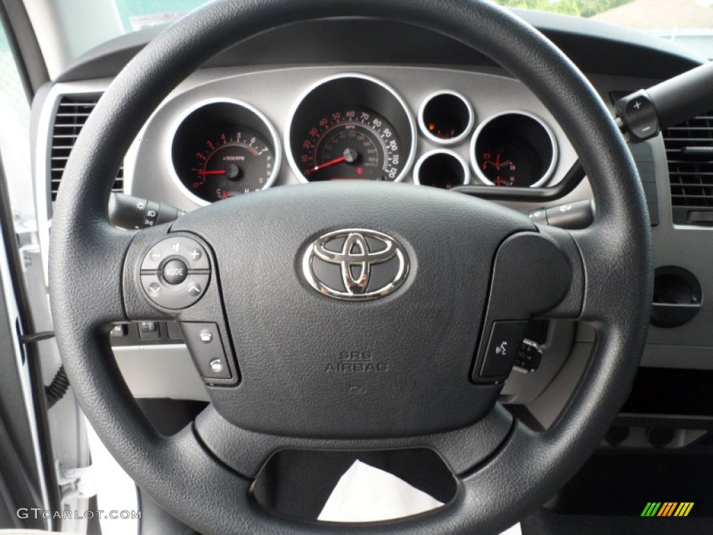 2012 Toyota Tundra Double Cab Graphite Steering Wheel Photo #55219858