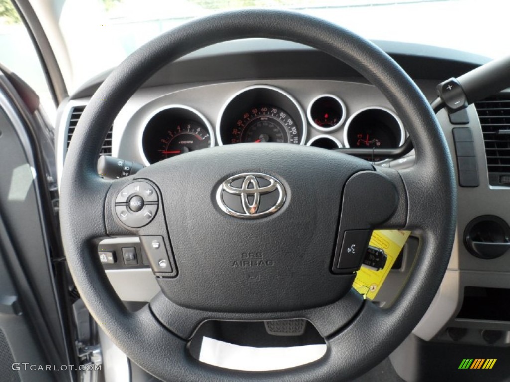 2012 Toyota Tundra Double Cab Graphite Steering Wheel Photo #55220137