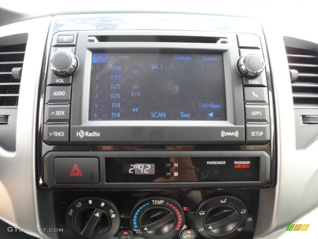 2012 Toyota Tacoma V6 TRD Sport Prerunner Double Cab Controls Photo #55221052