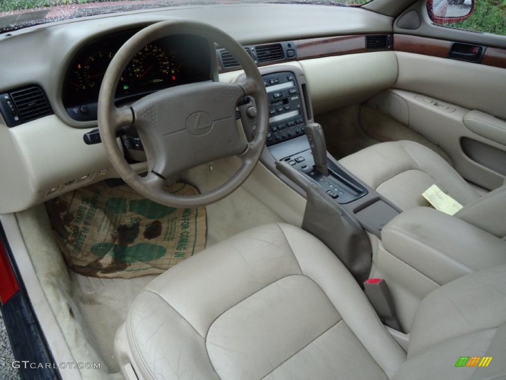 Beige Interior 1992 Lexus SC 300 Photo #55223239