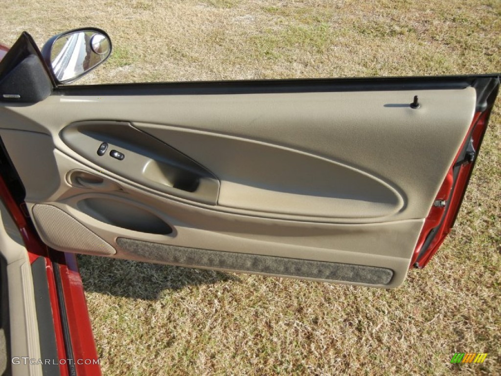 2003 Mustang V6 Convertible - Redfire Metallic / Medium Parchment photo #8